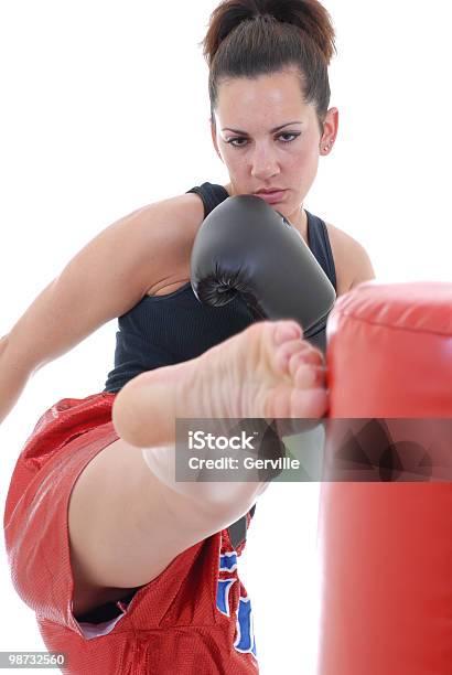 Boxe Thailandese Formazione - Fotografie stock e altre immagini di Adulto - Adulto, Arte marziale, Autodifesa