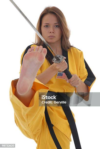 Double Edged Stock Photo - Download Image Now - Adult, Black Belt, Color Image