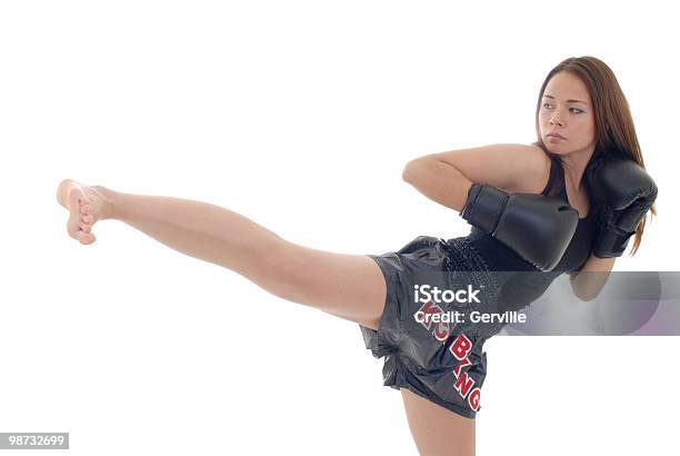 Formazione Di Kick Boxing - Fotografie stock e altre immagini di Adulto - Adulto, Arte marziale, Autodifesa
