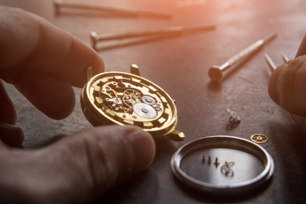 istock Mechanical watch repair 987334480