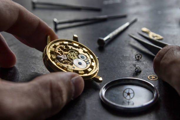 istock Mechanical watch repair 987334524