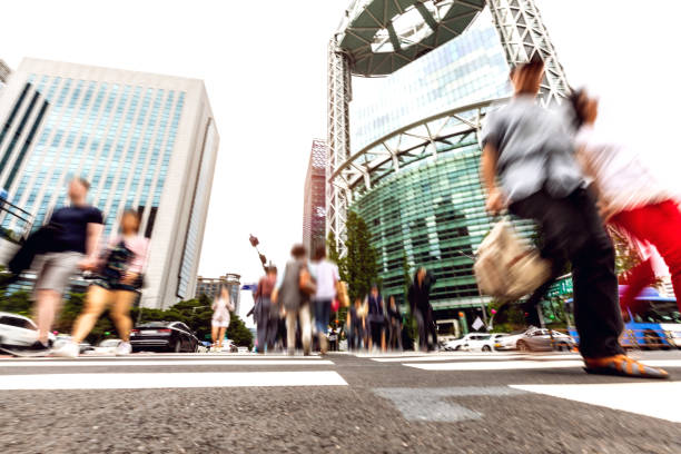 istock Busy intersection in Seoul downtown 987349752