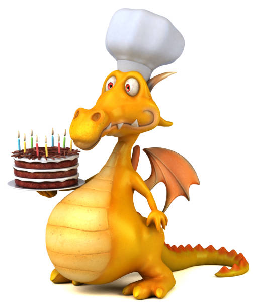 Hilarious 3d Depiction Of A Dragon Background, 3d Cake, Food Birthday,  Cream Cake Background Image And Wallpaper for Free Download