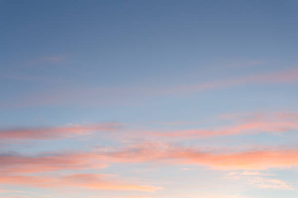 istock Beautiful sunset sky with pink and blue colors 987355242