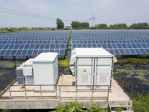 solar photovoltaic and transformer box