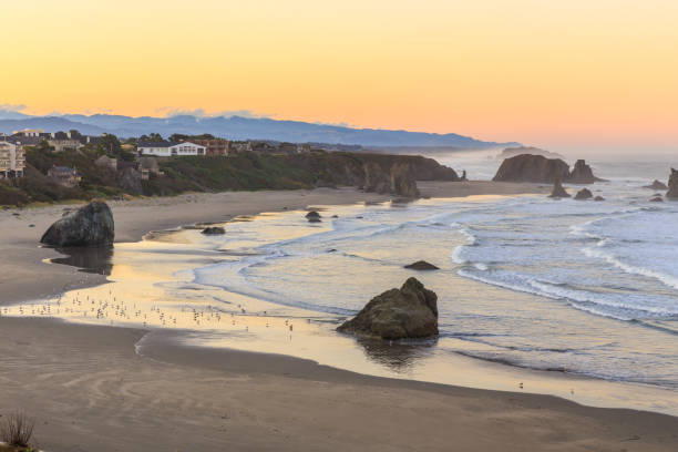 istock Bandon Beach at sunrise, USA 987379566