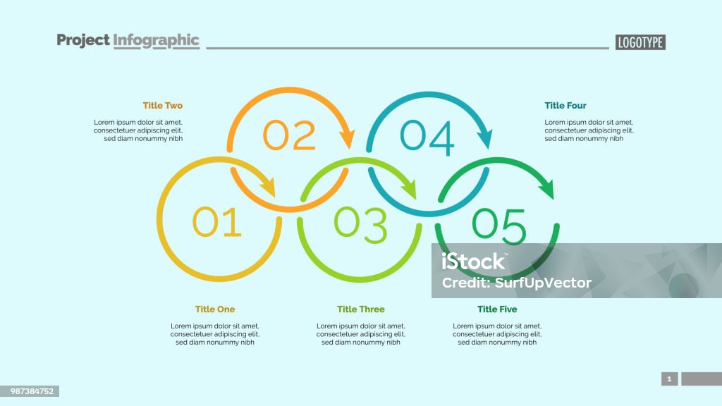 Process Elements Drawing Process Diagram With Five Elements Slide Stock Illustration - Download ...