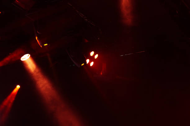 istock Red scenic lights, strong spot beams 987389266