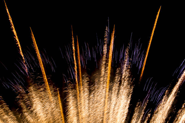 istock Close-up of fireworks display 987401950