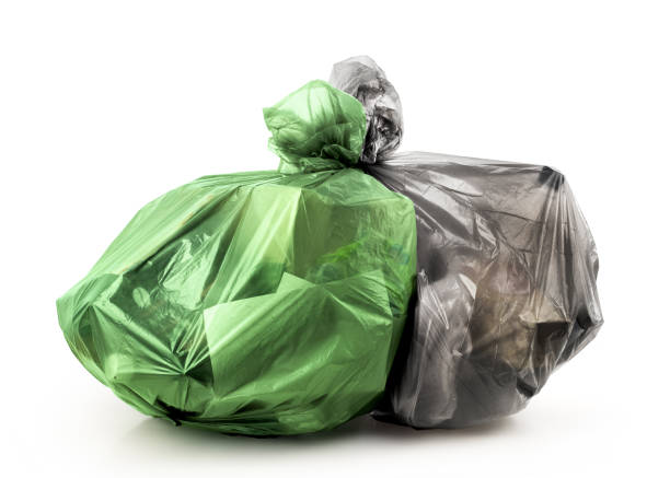 istock Rubbish bags isolated on a white background 987412798
