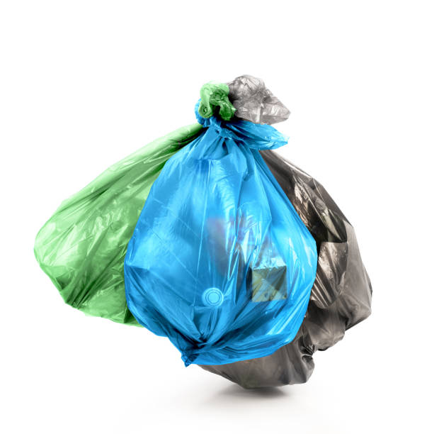 istock Rubbish bags isolated on a white background 987413588