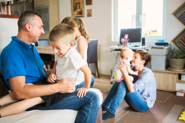 istock Family at home 987421642