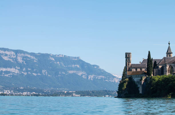 Hautecombe Abbey from Lac du Bourget