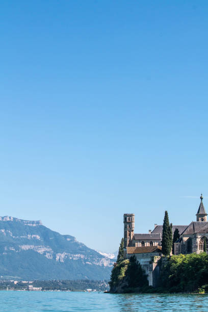 istock Hautecombe Abbey from Lac du Bourget 987452086
