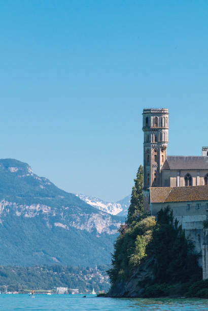 istock Hautecombe Abbey from Lac du Bourget 987452826