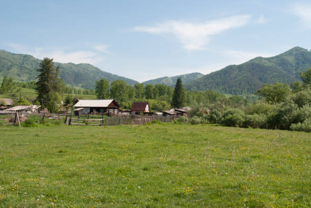 istock village in Russia 987505348