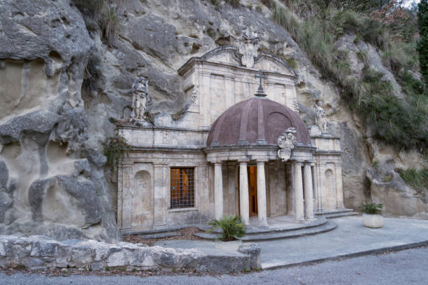 The small temple of Sant'Emidio alle Grotte