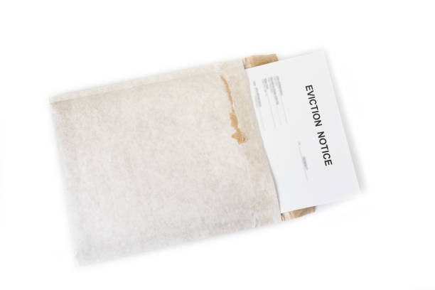 istock Eviction notice in the envelope in white 987549590