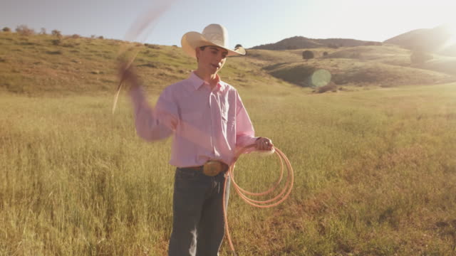 Utah  cowboy with lasso