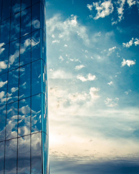 istock Reflection of clouds mirrored on the iconic Cardiff water tower 987553844