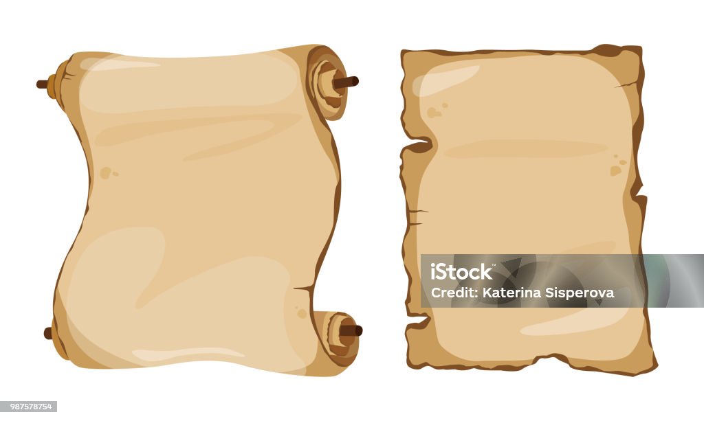 Ilustración de Conjunto De Dibujos Animados Vector De Pergamino Antiguo Y Papel Aislado Sobre Fondo Blanco y más Vectores Libres de Derechos de Pirata - iStock Ilustración de Conjunto De Dibujos Animados Vector De Pergamino Antiguo Y Papel Aislado Sobre Fondo Blanco y más Vectores Libres de Derechos de Pirata - iStock