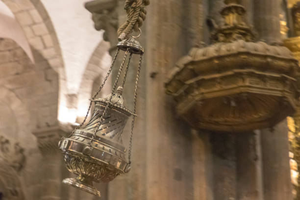 istock Botafumeiro in full Swing. Cathedral Santiago de Compostela. 987585918