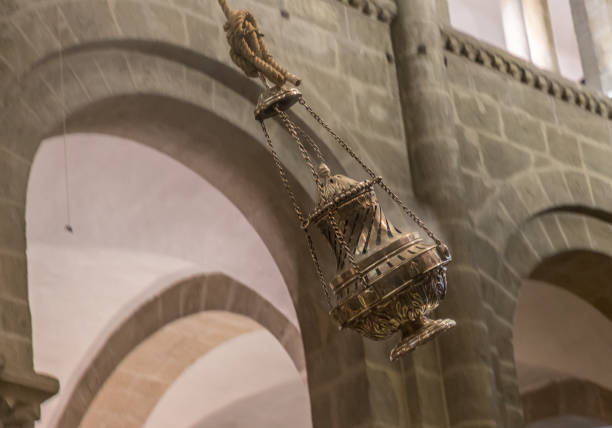 Botafumeiro in full Swing. Cathedral Santiago de Compostela. Camino de Santiago, World Heritage