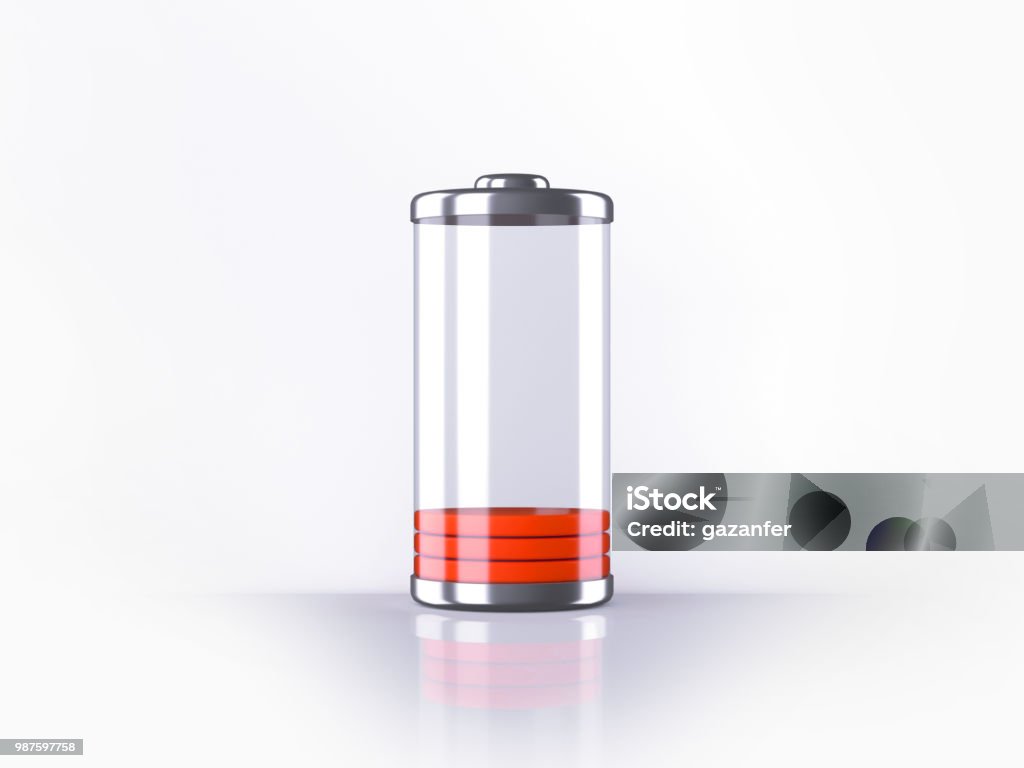 Charged Battery Low Charge Battery Battery Charging Status Indicator Glass  Realistic Power Red Battery Illustration On White Background Stock Photo -  Download Image Now - iStock