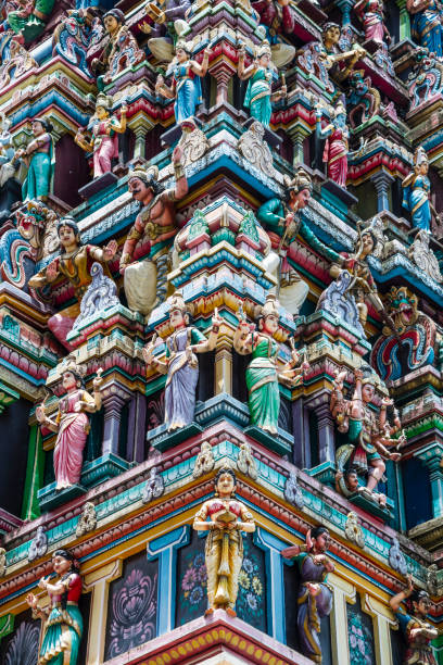 istock Sri Mahamariamman Temple painted carvings 987629384