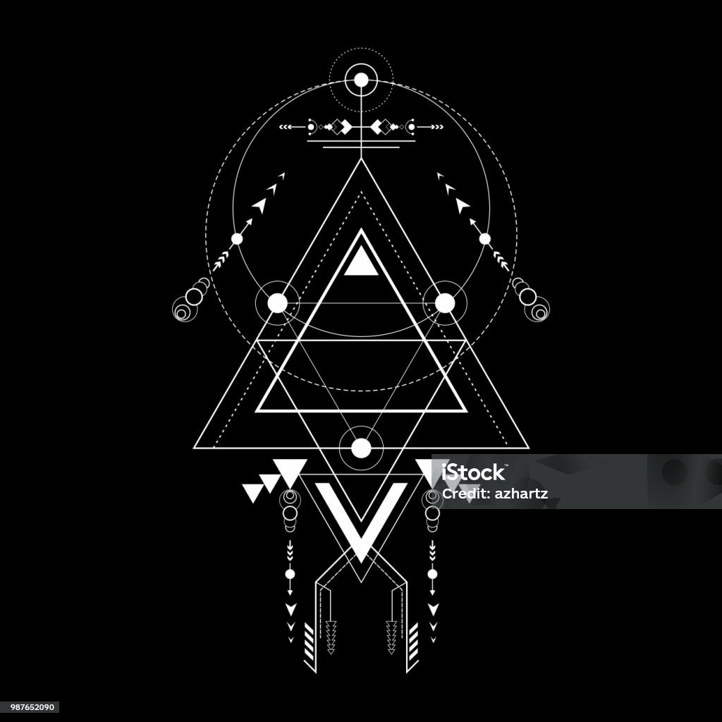 Geometric Navajo Style navajo triangle sacred geometry Sacred Geometry stock vector