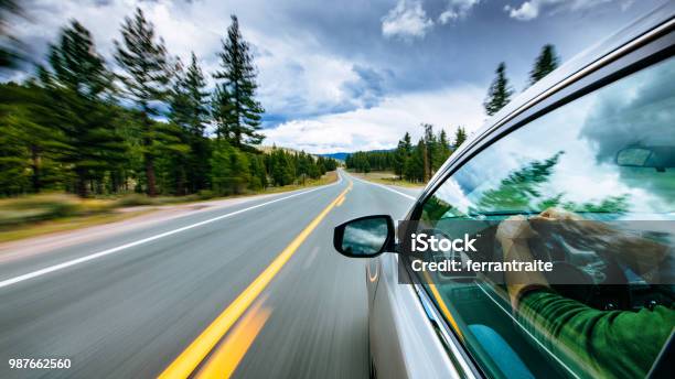 Viaje Por Carretera Foto de stock y más banco de imágenes de Coche - Coche, Conducir, Coche eléctrico - Coche alternativo