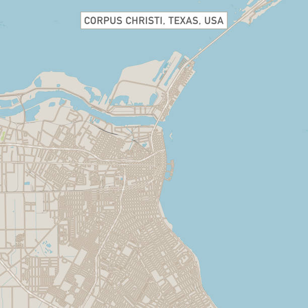 Corpus Christi Texas US City Street Map Vector Illustration of a City Street Map of Corpus Christi, Texas, USA. Scale 1:60,000.
All source data is in the public domain.
U.S. Geological Survey, US Topo
Used Layers:
USGS The National Map: National Hydrography Dataset (NHD)
USGS The National Map: National Transportation Dataset (NTD) corpus christi map stock illustrations