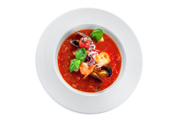 istock Tomato stew with sea food 987671216