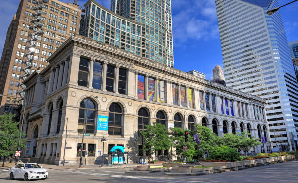 Chicago Cultural Center stock photo