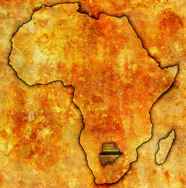 istock botswana territory on political map of africa 987708620