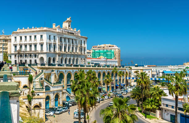 The Chamber of Commerce, a historic building in Algiers, Algeria The Chamber of Commerce, a historic building in Algiers, the capital of Algeria algeria stock pictures, royalty-free photos & images