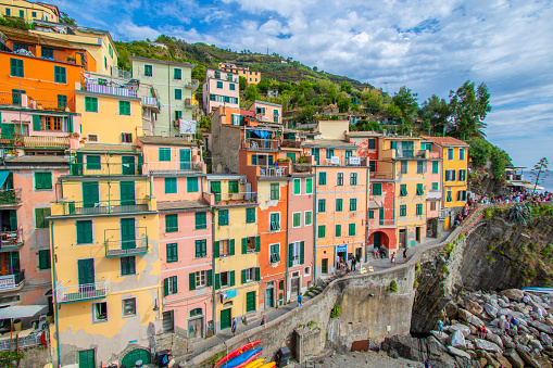 Classic houses of Cinqueterre Italy