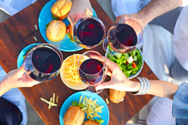 istock Summer picnic with red wine 987751962