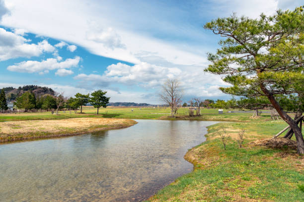 Yanaginogosho ruins Nishiiwai, IWATE, JAPAN - April 7 2018: Yanaginogosho ruins heian period stock pictures, royalty-free photos & images