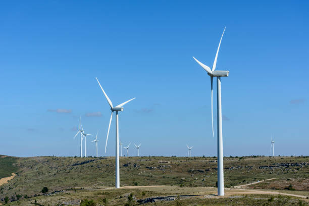 istock Wind turbines in a field in Spain 987788830