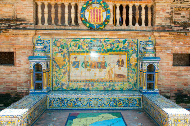 istock Tarragona Province Crest in Plaza de Espana 987797686