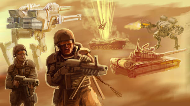 istock Infantry of the future on the battlefield 987803534