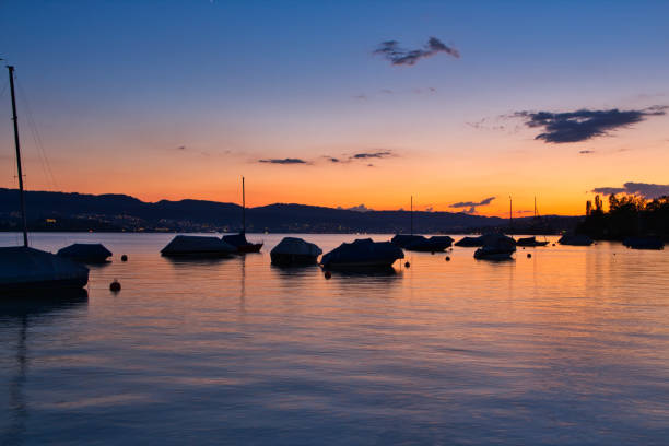 istock Sunset at the lake 987803556