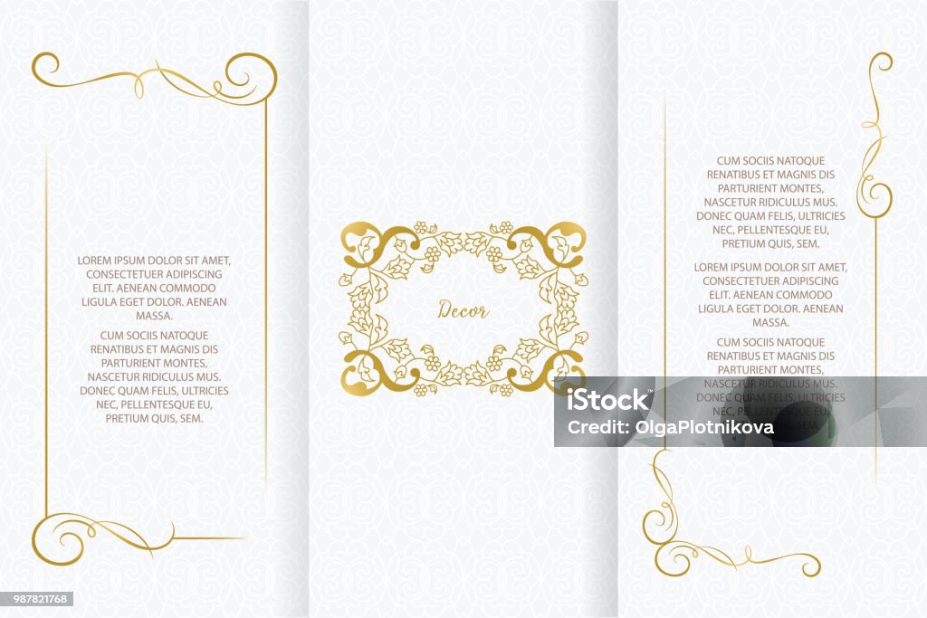 Vector ornamental decorative frame. Vector ornamental decorative frame. Elegant ornate element for design template, place for text. Luxury floral border. Lace decor for birthday and greeting card, wedding invitation,certificate. Border - Frame stock vector