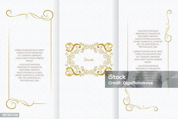 Vector Ornamental Decorative Frame Stock Illustration - Download Image Now - Border - Frame, Christmas, Gold - Metal