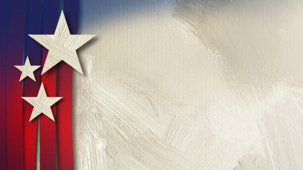 америк�анский флаг звезды и полосы фон с текстурой - politics american culture government democratic party stock illustrations
