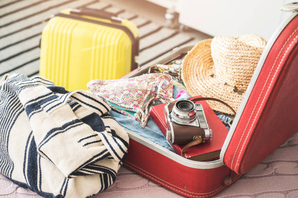 istock Preparing summer luggage at home 987857428