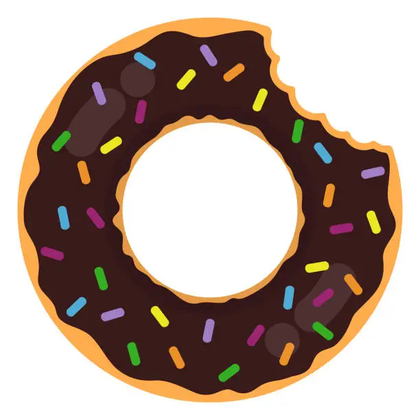 Vector illustration of Donut Ring Float