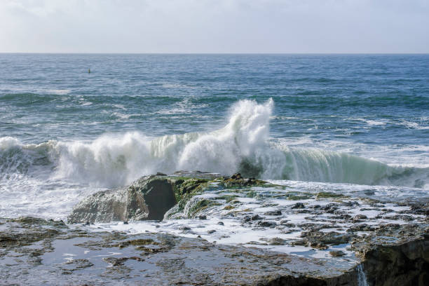 istock Large Turbulent Ocean Waves Off California Coast 987905656
