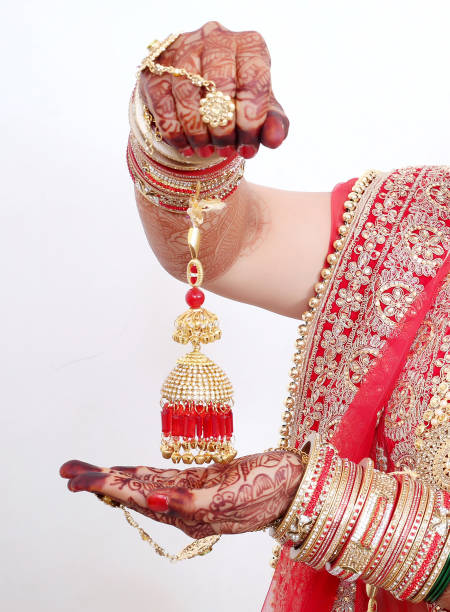 istock Bride's Jewelery in Indian Wedding 987909822